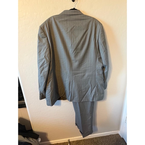 Alexandre London Savile Row Suit Mens US 46R Gray 2Button Business 100%‎ Wool - Picture 2 of 5